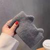 Cute Cat Ears Warm Knitted Headband Female Retro Face Wash Elastic Hair Bands Solid Color Simple Wide-brimmed Head Wrap