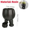 1-2PCS Swing Face Planter Pot Creative Smiling Face Resin Flower Pot Wall Hanging Flower Container Home Garden Patio Supplies