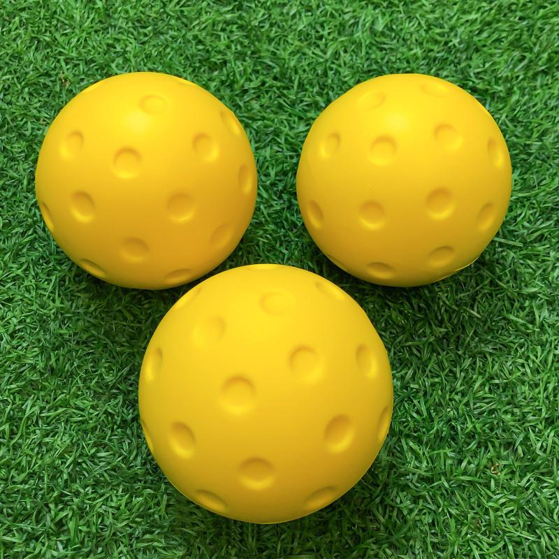 Silent Pickleball Balls Quiet Foam Pickleballs Practice Balls With Exact Real Ball Bounce Soft Pu Pickleball Ball For Indoor Use