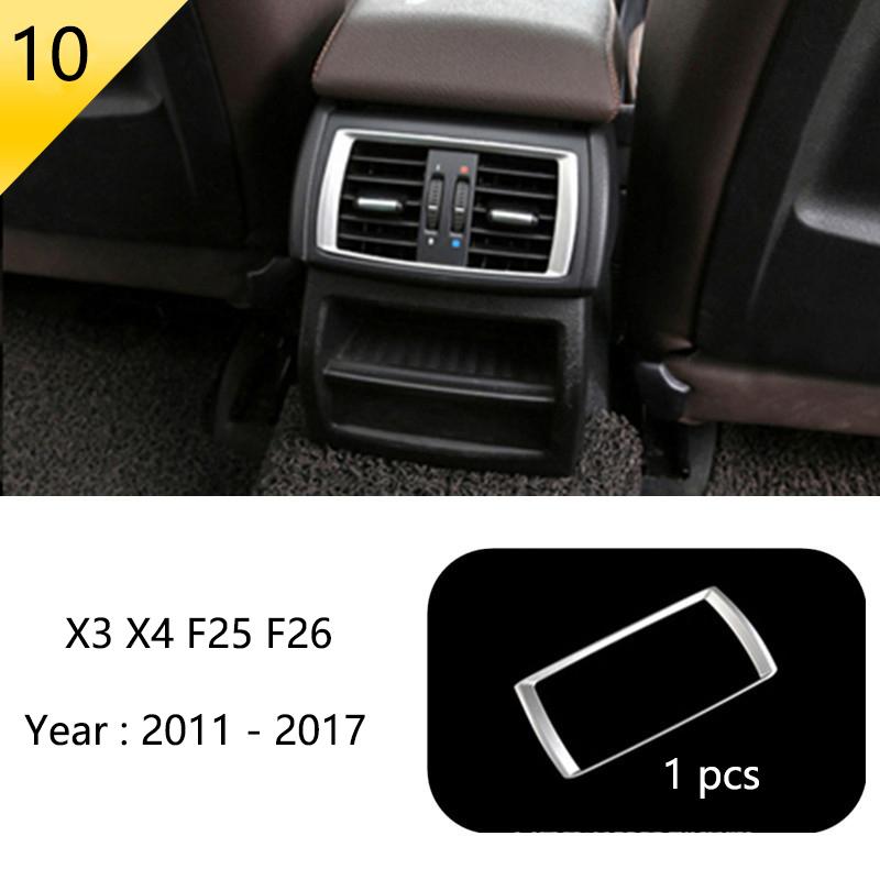 BBJS7 Accessories for BMW X3 X4 F25 F26 Car Inner Gearshift Air Conditioning CD Panel Door Armrest Cover Trim Decorative Car Stickers