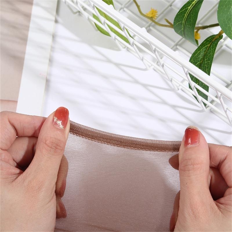 Casual Breathable Short Stocking Dots Ultra-Thin Crystal Silk Solid Color Snag-proof Silk Sock for Women Summer Daily