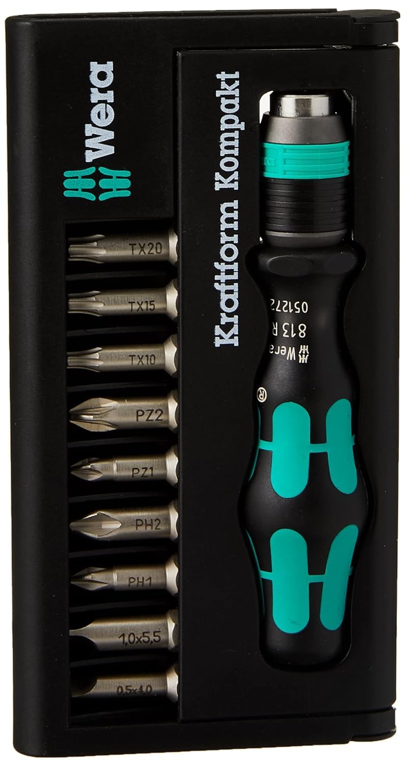 

Wera 05056653001 Kraftform Kompakt 10 pieces 10, чорний