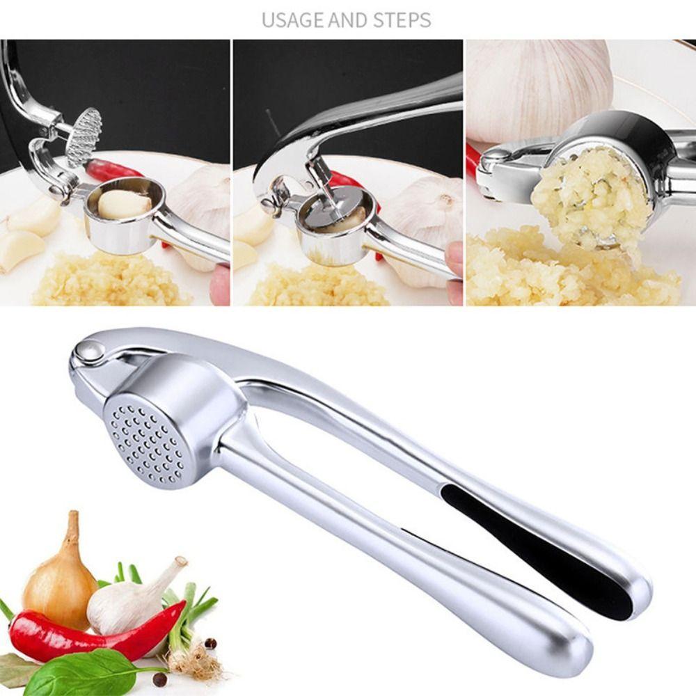 Easy Squeeze Garlic Masher Ergonomic Handle Ginger Crusher Chopper  Vegetable Cooking Extruder