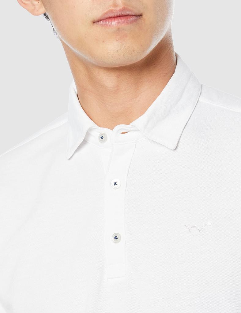 EDWIN GOLF Short Sleeve Polo Size M Men's Shirt, EDG500-18, White,