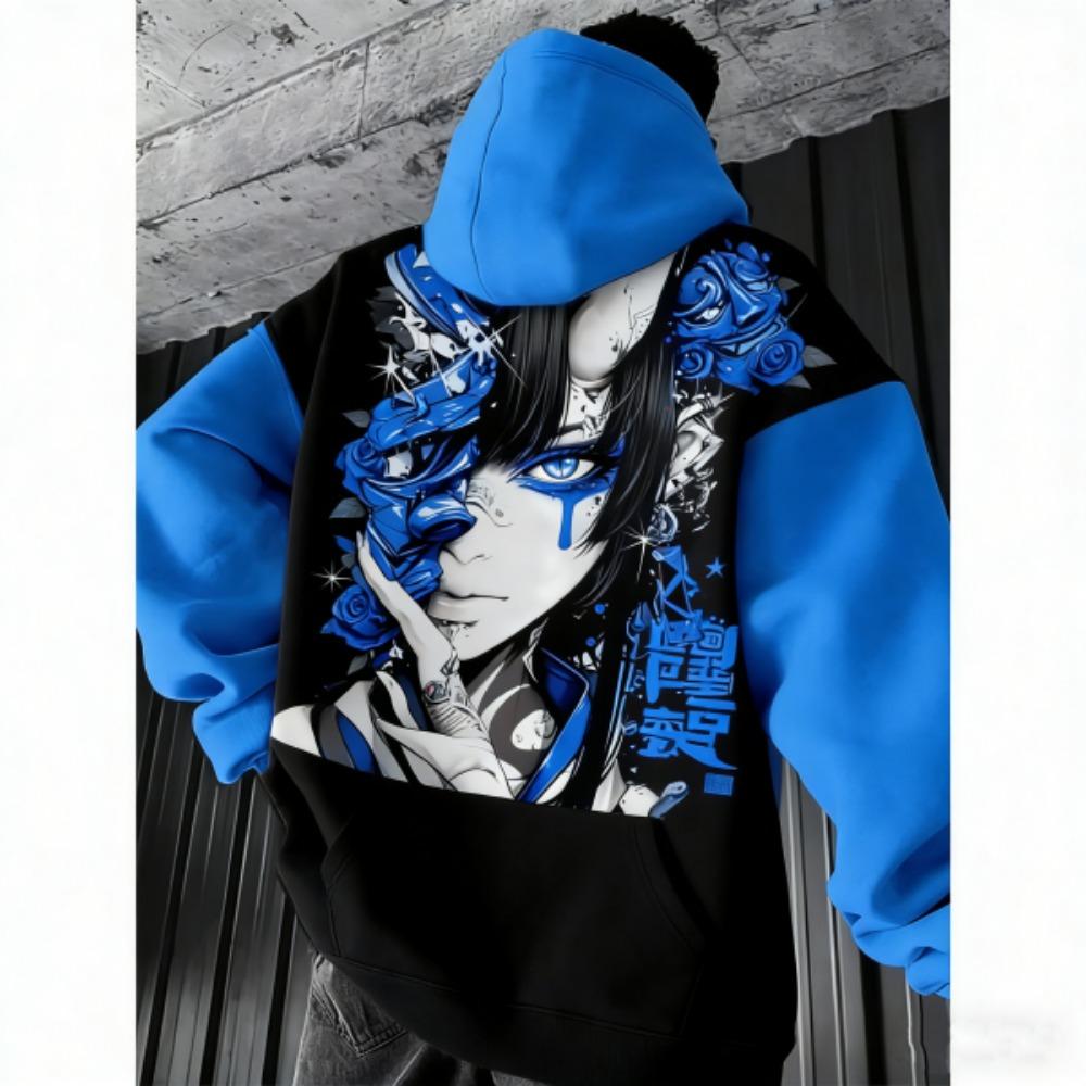 Europe and America Spring Anime Print Hoodie Men Women Fashion Sexy Samurai Casual Hoodie Sweatshirt Autumn Clothes Y2k Coat