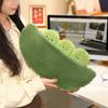 Cartoon Green Soybeans Pea Pod Plush Toy Kawaii Keychian Stuffed Doll Plant Pendant Hangings Bag Home Decor Kids Birthday Gift
