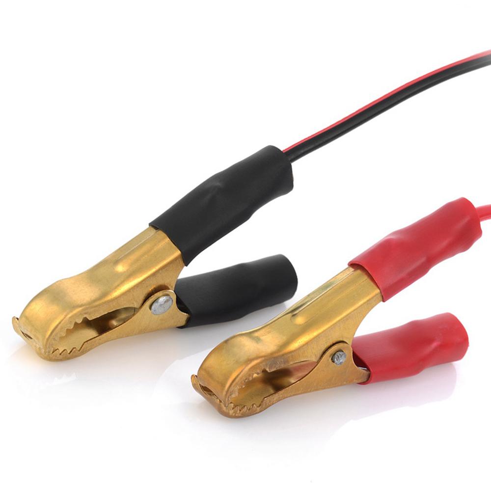 12V 24V Female Car Cigarette Lighter Socket to Battery Alligator Crocodile Clips Connector 2FT Car Battery Clamp on