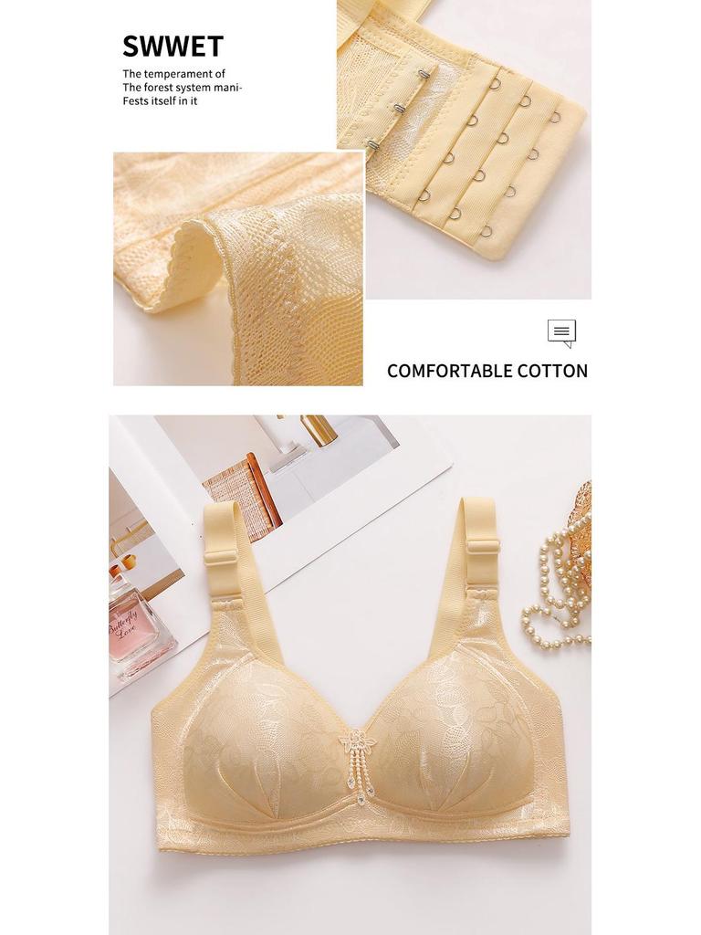Plus Size Comfortable Breathable Wire-Free Back-Shaping Anti-Sagging Side Support Bra