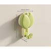 Tulip Suction Cup Hooks Towel Rack No Drill Adhesive Hook Wall Mounted for Kitchen Bathroom, Vacuum Suction No Fall Off Heavy Duty
