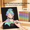 12/24/48/60/84Color Acrylic Brush Markers Set, Liquid Ink Art Acrylic Paint Markers Set for Art and DIY Craft No Box