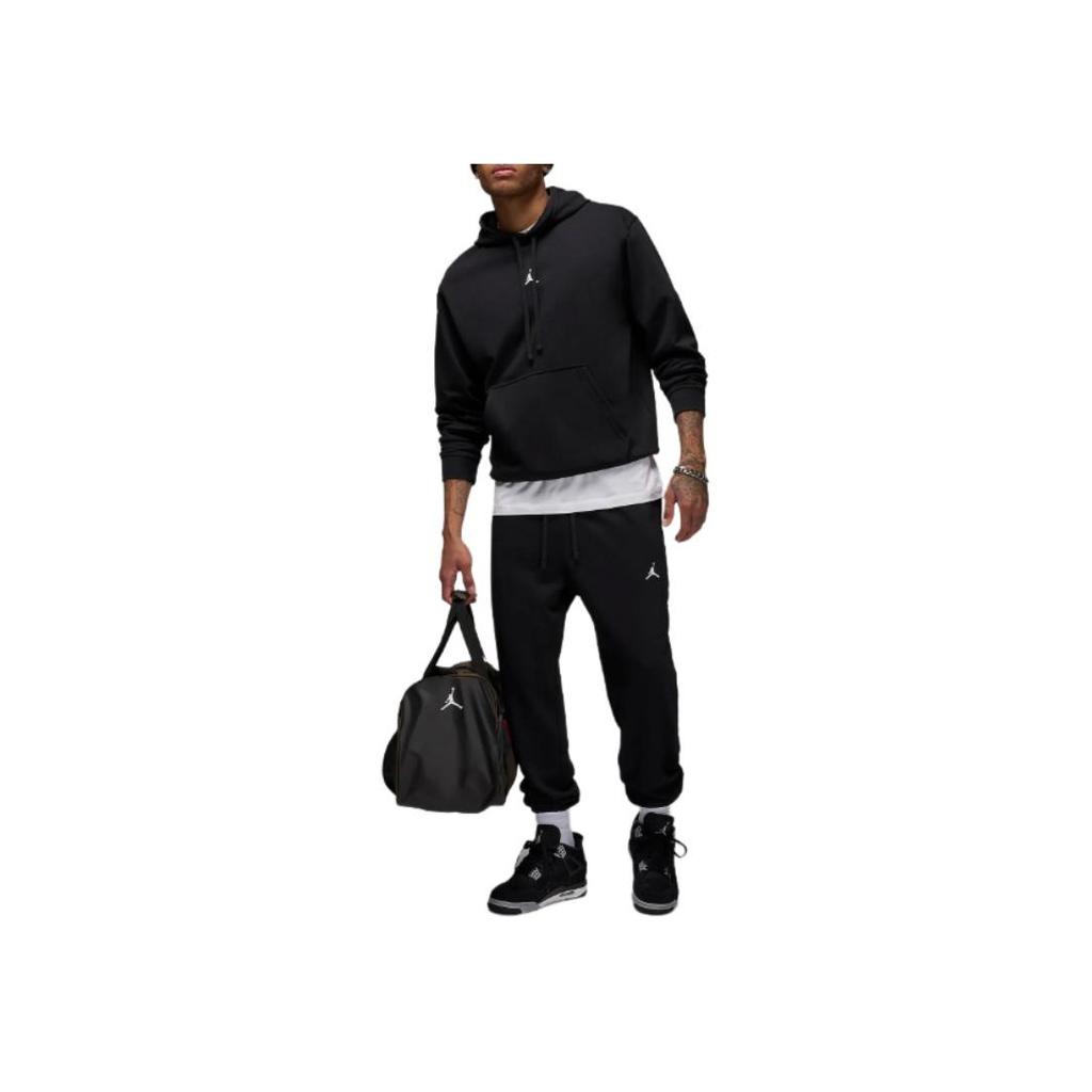 Jordan Sport Crossover Solid Color Small Logo Sweat-Wicking Quick-Dry Comfortable Drawstring Cuffed Casual Pants Men bottoms Black FV8608-010
