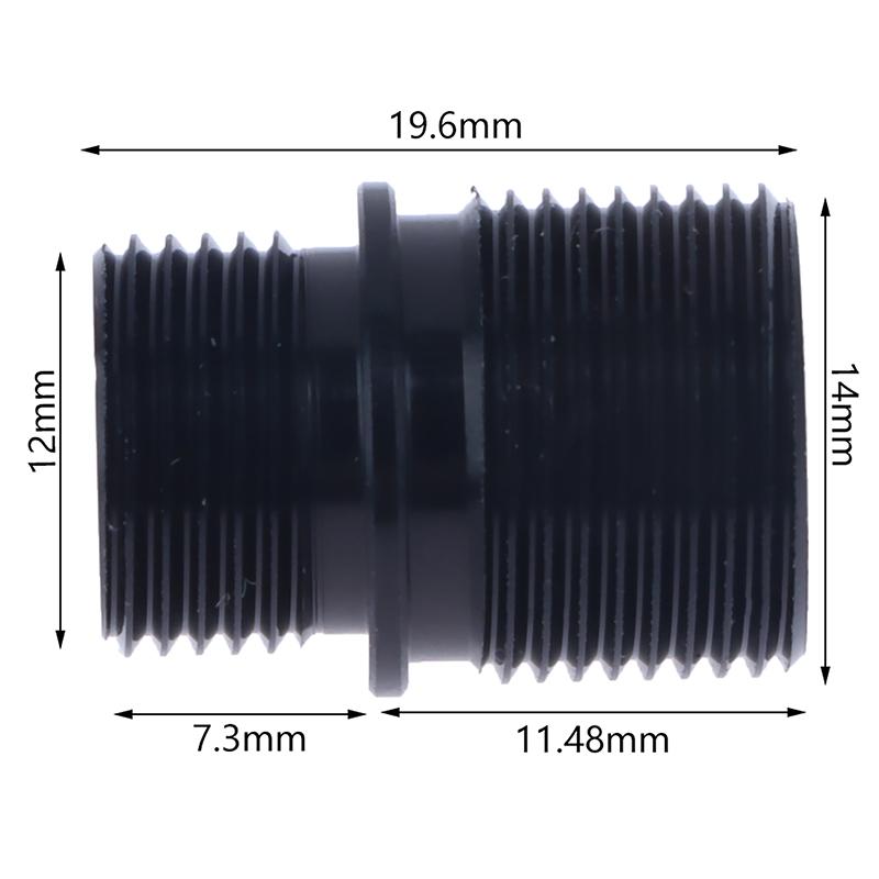 12mm ccw a 14mm ccw acessórios de linha de conversão adaptador de tubo externo ccw