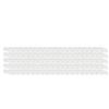 Drainage Cap For Pvc Windows, White Cover, 45 Mm, Set Of 100 Pcs