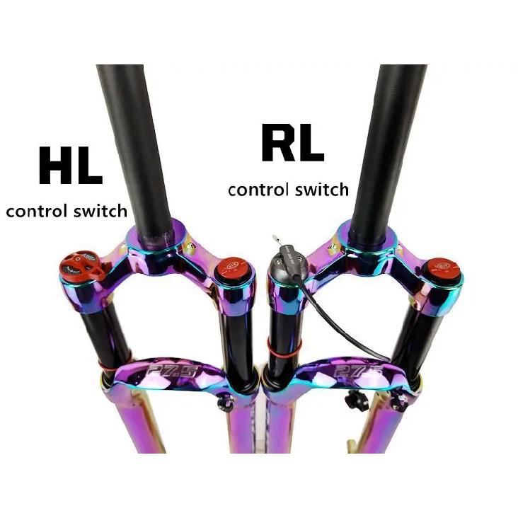 PASAK Aluminum Alloy MTB Bicycle Fork Supension Air 26/27.5/29er Inch Mountain Bike 32RL100mm Fork For A Bicycle Colour Plating