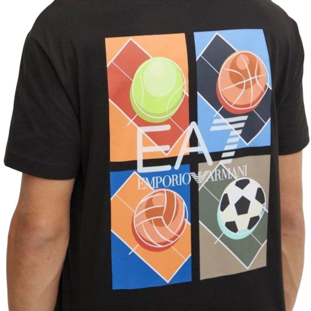 EMPORIO ARMANI EA7 SS25 T Shirt Men's Black 7M000009-AF11970-UC001