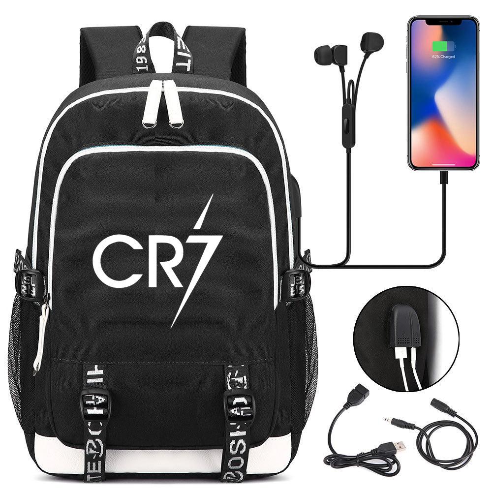 Large Capacity Schoolbag with Shoulder Strap; Student Three-piece Pencil Case Set