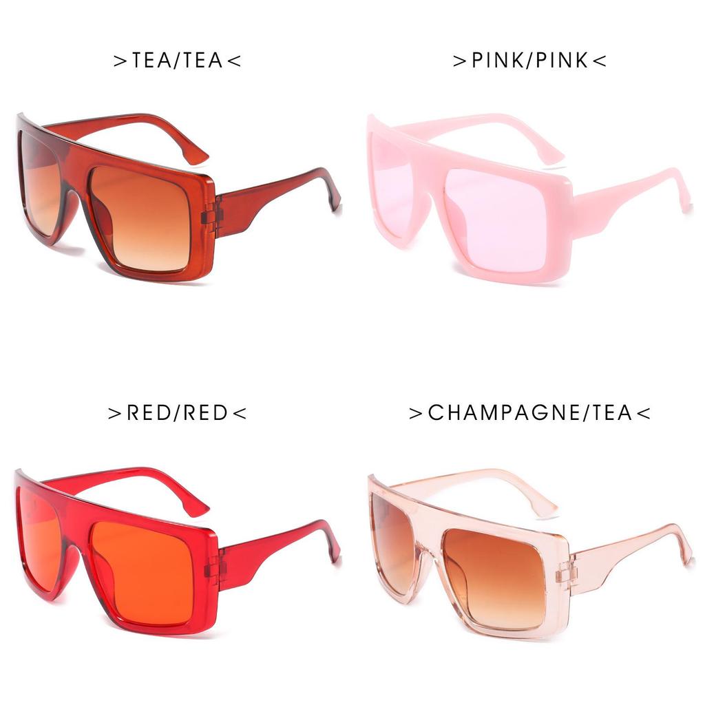 Summer 2020 New Curved Style Womens Square Beach Sunglasses With Pink Lenses For Fashion And Party