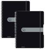 Notebook - HERLITZ - Squared - A4 (210 X 297 Mm) - 80 Pages - Black