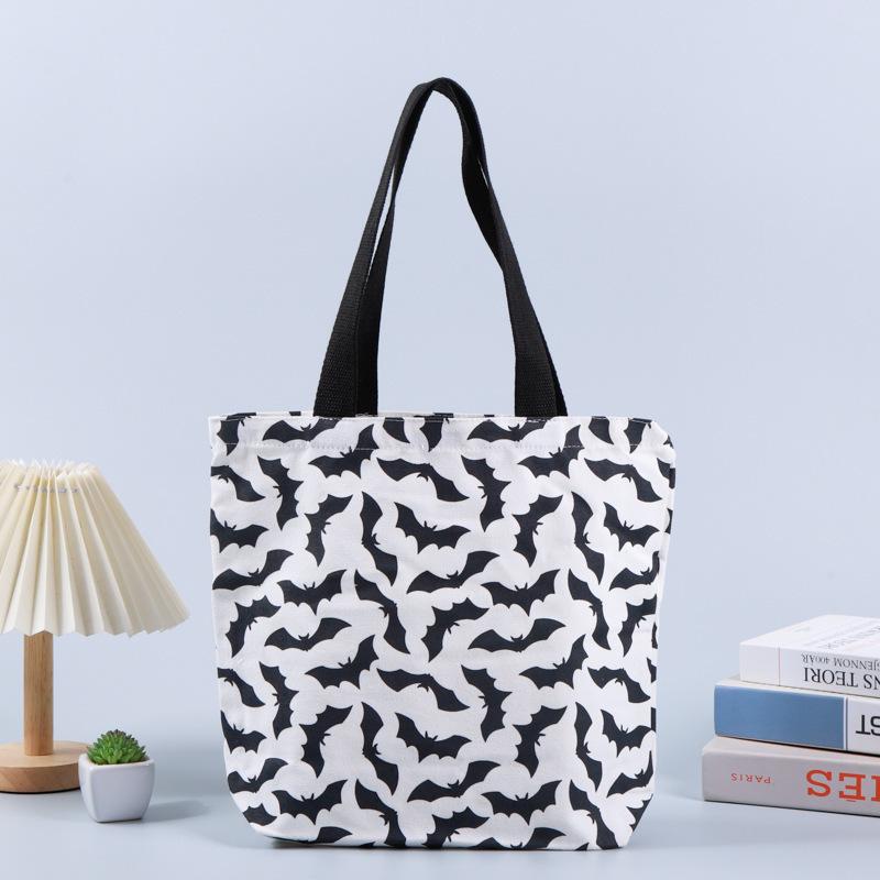 Cross-border halloween easter holiday party cotton bag christmas party ghost festival candy shopping bag canvas bag