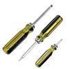 Telescopic Double Headed Slotted Cross Screwdriver with Robust Magnetic Ratchet