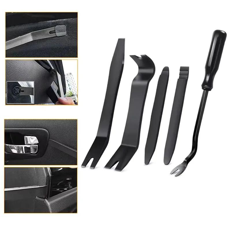 Universal  Trim Removal Tool Kit No Scratch Plastic Pry Tool Kit-Interior Door Panel Clip Fastener Removal Set for Vehicle