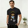 Argentina Flag Design Merch Unisexs T Shirt Casual Tee Shirt Short Sleeve Crewneck TShirts Pure Cotton Gift Idea Clothes