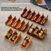 Handmade Wooden Sushi Plate With Divided Compartments For Japanese And French Cuisine Presentation