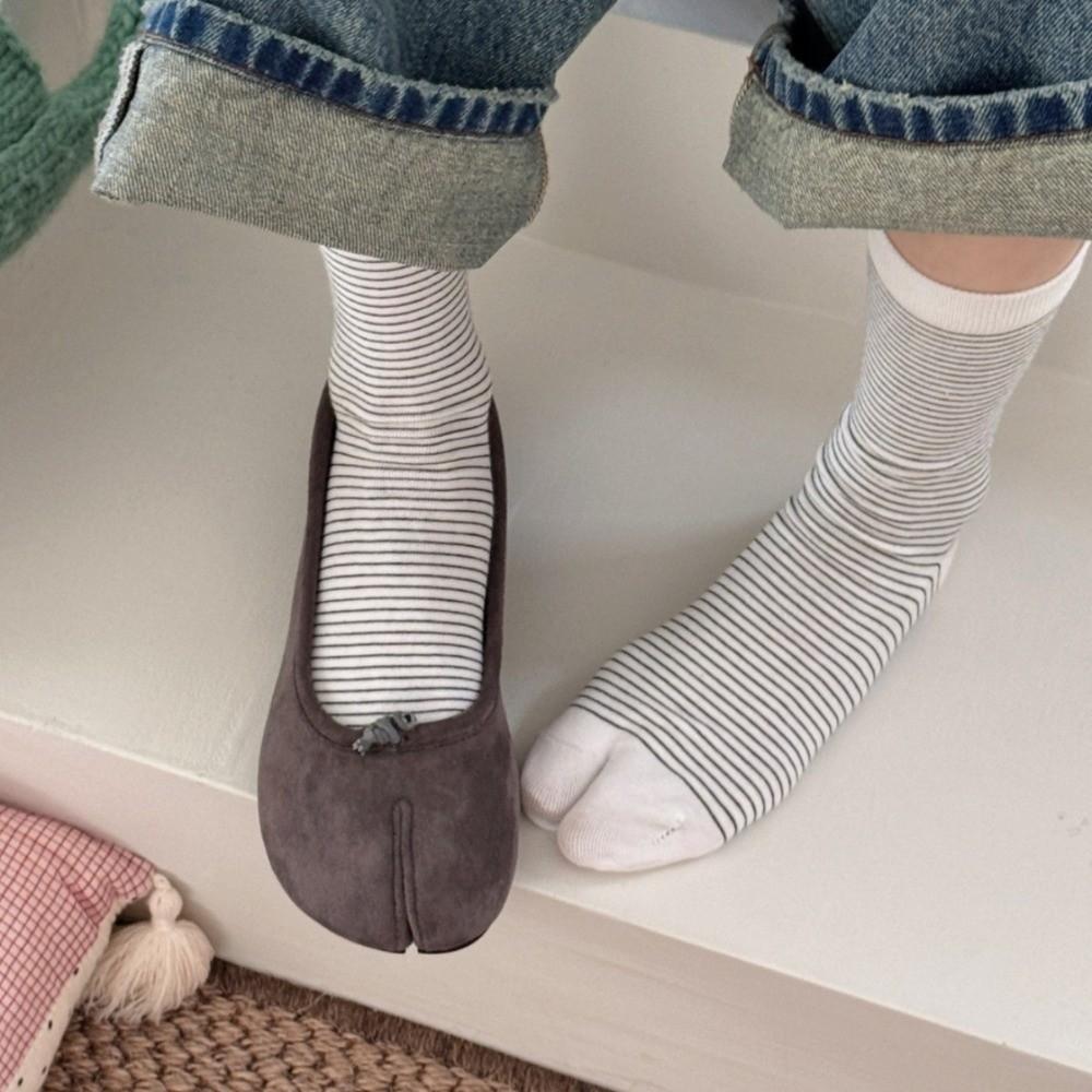 Polka Dots Two-toed Socks White Flip Flop Socks New Split Toe Tabi Socks Girls