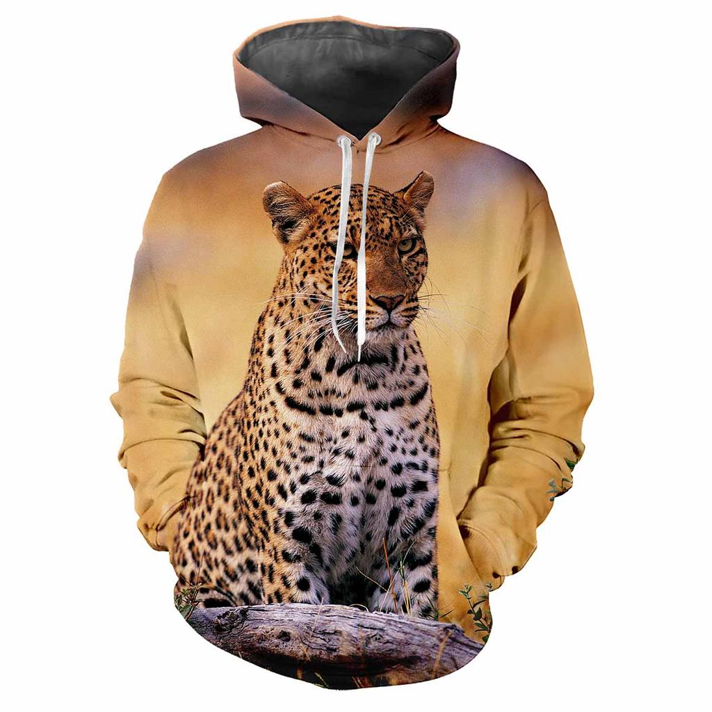 Tiger Djur Best 3d Tryckt Vår Och Höst Män Med Huvtröja Lös Casual Mode Personlighet För Att Skapa Bekväma Kläder