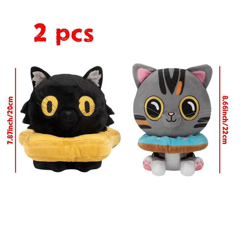 New Arrive Cute Soft Material 20cm Ralph and Bella Plushie Stuffed Cartoon Cat Plush Home Comfort Pillow Cushion Perfect Gift Doll Kids Girls