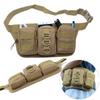 Men's Tactical Waist Bag with System, Hands-Free Outdoor Pack for Camping Hiking Hunting, Durable Nylon Survival Gear