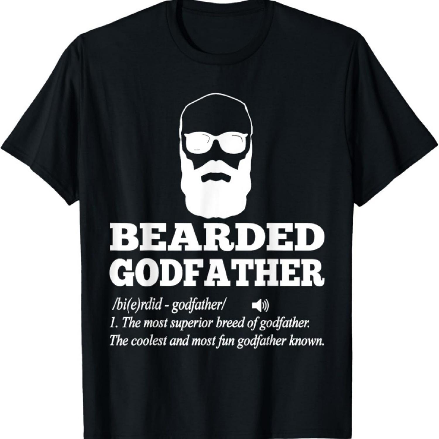 

Bearded Godfather Definition Godfather Gift T-Shirt XXXXXL чорний