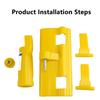 1 Pcs Drywall Smoothing Spatula Tool Flat Trowel Extension Adapter Leveling Bracket Clip