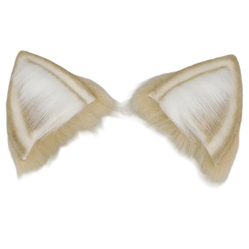 Realistic Wolf Ear Headbands Carnivals Party Plush Headpiece Movie Enthusiasts Party Role Play Animes Makeup Hairband
