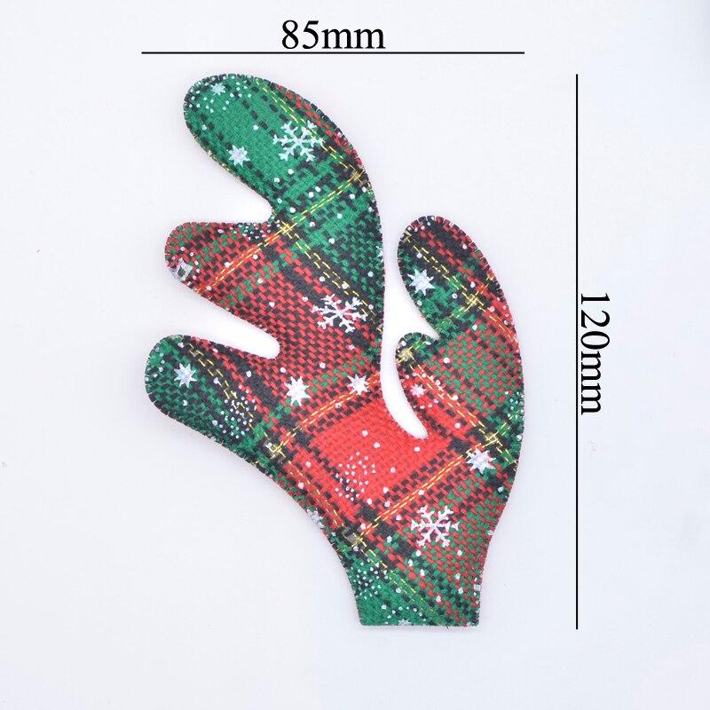 5Sets 85*120mm Antlers Scrapbooking DIY Stick on Elk Ear Padded Appliques Patches Flatback  Embellishment Supply