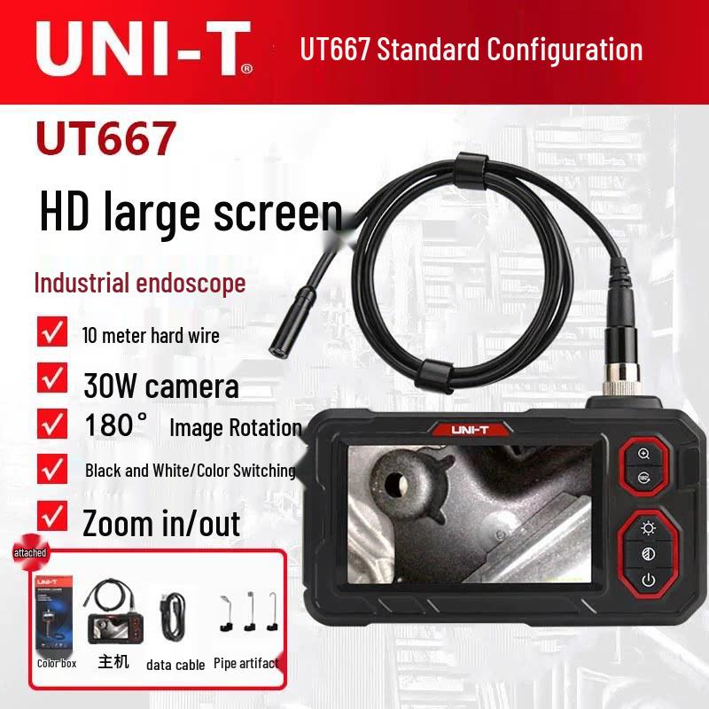 UNI-T 360° HD Endoscope Camera for Industrial and Auto Inspection