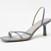Women's Summer Open Toe High Heel Sandals Fashion Narrow Band Party Shoes Casual Dress Street Style Shoes