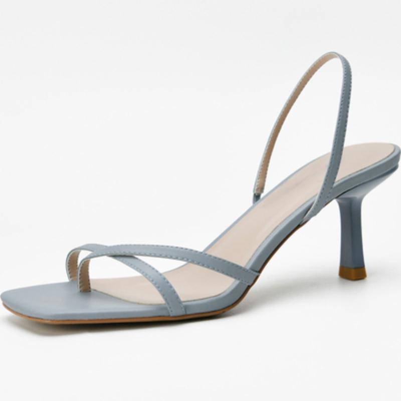 Women's Summer Open Toe High Heel Sandals Fashion Narrow Band Party Shoes Casual Dress Street Style Shoes