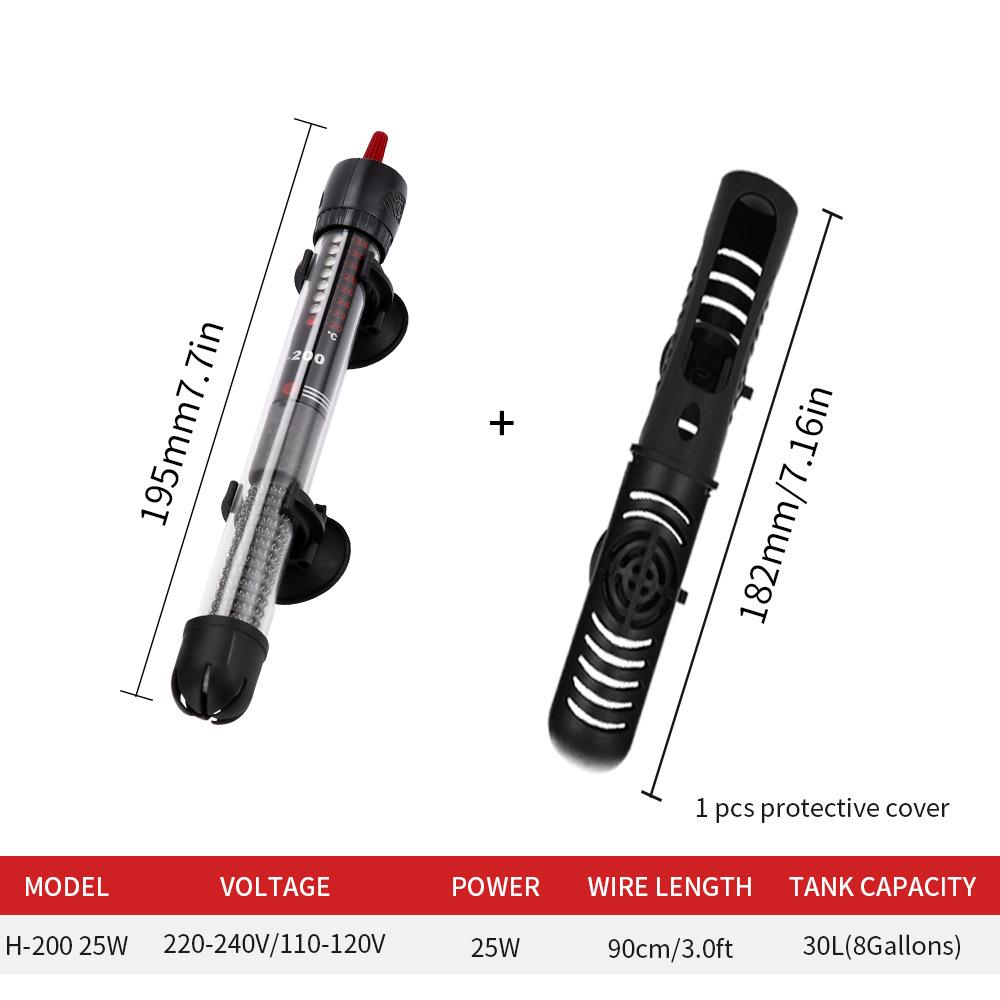 Fish Tank Heater: Automatic Thermostat with Precise Temperature Control (EU/US Compatible)
