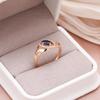 Inele Kinel Rose Gold Color Vintage Albastru Zircon Pentru Femei