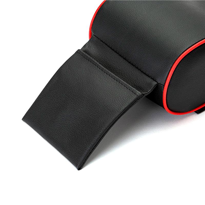 PU Leather Car Armrest Box Pad Cushion Auto Center Console Arm Rest Seat Box Heightening Soft Pad Hand Support with Storage Bags