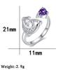 Celtic Knot Birthstone Heart Ring with Multi-Color Zirconia and Paved Diamonds - Retro Style Jewelry for Women