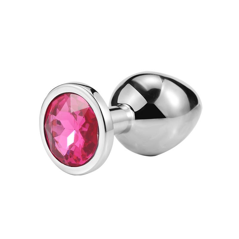 Couple Anal Plug Sex Toys Intimate Metal Stainless Steel Anal Plug With Crystal Jewelry Dildo Vibrator Smooth Touch Anal Plug