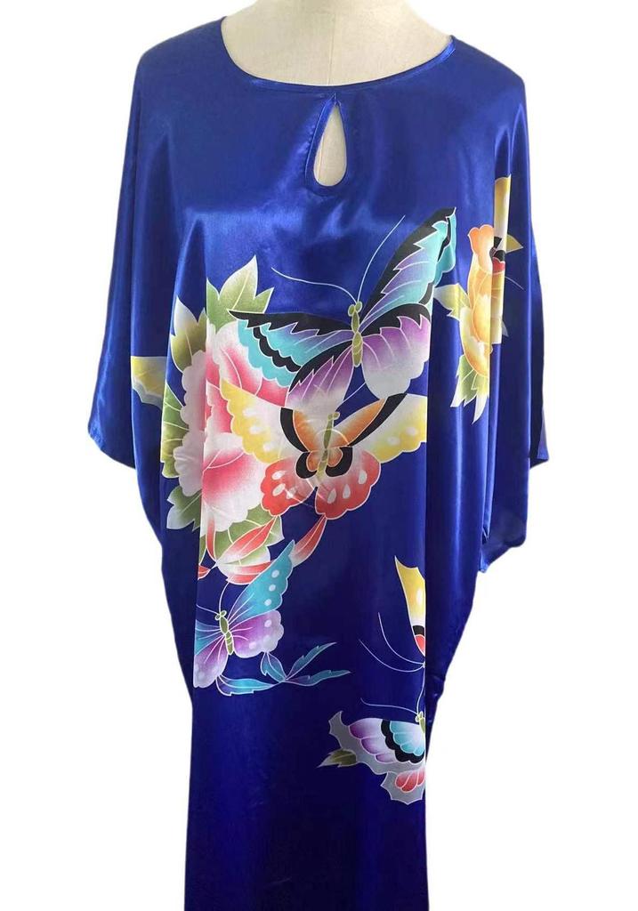 Plus Size Silk Qipao Pajama Robe & Tang Suit Bathrobe