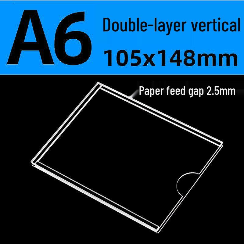 Acrylic Wall-Mounted Document & Magazine Rack (A4/A5) - Catalog & Magazine Display Holder