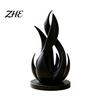 Moderne minimalistische Raumakzente 3D-gedruckte abstrakte Flammen-Skulptur, verdrehte Kunst, anspruchsvolle Home-Office-Dekorationsstatue für Schreibtisch und Regal, kreativ