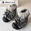 Winter Flauschige Damen Schneestiefel Schlichte Absatzsteigernde Schuhe Weibliche Dicke Sohle Warm Baumwolle Kurze Stiefel Zapatos De Muje