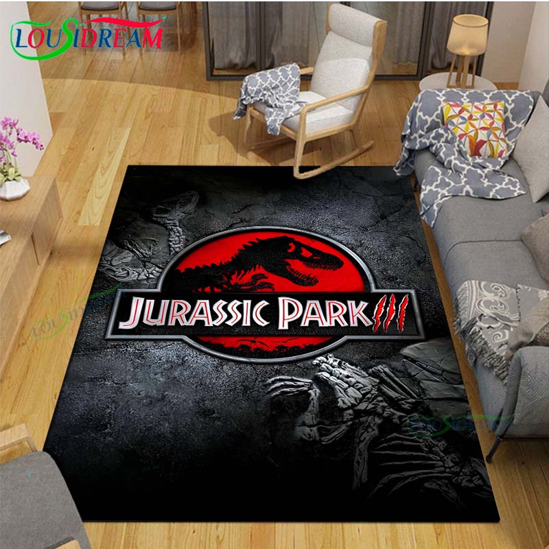 Dinosaur J-Jurassic Park Carpet Room Decor Floor Mats Bedroom Yoga Mat Photography Props Area Rug Birthday Gift Outdoor Rug