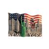 America New York National Flag Landmark 3D Stereoscopic Tourism Souvenirs Resin Painting Decoration Home Refrigerator Magnets