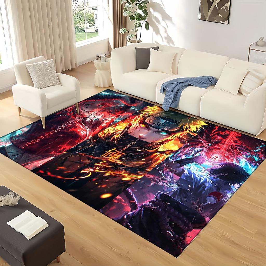 Anime 3D I-IItachii Cartoon Large Carpet Rug for Home Living Room Bedroom Sofa Doormat Decor,Area Rug Non-slip Floor Mat Gift